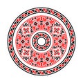 Ethnic motives. Circular pattern in traditional style. Royalty Free Stock Photo