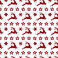 Ethnic nordic christmas seamless pattern background with deer Royalty Free Stock Photo