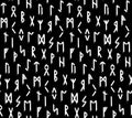 Ethnic Norwegian Icelandic seamless pattern. Runic talismans of the Vikings and northern peoples. Magic and magical