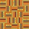 Ethnic ornament abstract geometric seamless fabric