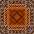 Ethnic ornament carpet design