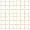 Ethnic ornament. Gold and white vector abstract geometric seamless pattern Royalty Free Stock Photo