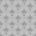 Ethnic ornament seamless pattern outline