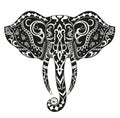 Ethnic ornamented elephant