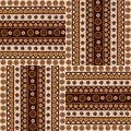 Ethnic ornaments seamless pattern in african style Royalty Free Stock Photo