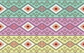 Abstract ethnic geometric pattern, American, Aztec tribal motif style seamless. Design for fabric, curtain, background, sarong,. Royalty Free Stock Photo