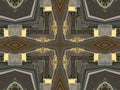 Ethnic pattern. Abstract kaleidoscope fabric design.