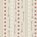 Ethnic pattern with arrows