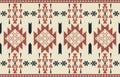 Geometric ornament of rhombuses and triangles native American style. Seamless pattern. Royalty Free Stock Photo