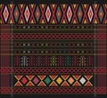Ethnic Pattern Batik Ulos Fabric Vector Royalty Free Stock Photo
