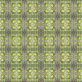 Ethnic pattern. Boho seamless print. Watercolour green paper. Native ornament, repeatable ethnic pattern. Traditional folk motif.