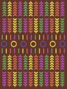 Ethnic pattern tribal art designs ikat vector oriental traditional design for background. Ikat traditional textile