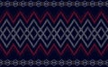 Ethnic pattern vector, Geometric fashion triangle background, Embroidery handcraft textile wallpaper for digital print Royalty Free Stock Photo