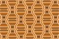 Ethnic pattern with waves like vases