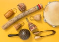 Ethnic percussion musical instruments