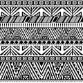 Ethnic primitive seamless pattern