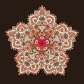 Ethnic Psychodelic Fractal Mandala Vector Meditation looks like