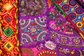 Ethnic Rajasthan cushion and belts Royalty Free Stock Photo