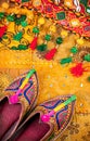 Ethnic Rajasthan shoes and belt Royalty Free Stock Photo