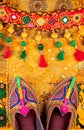 Ethnic Rajasthan shoes and belt Royalty Free Stock Photo