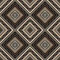 Ethnic rhomboid seamless pattern in african style