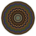 Ethnic round mandala pattern. Ornamental floral background. Bright colorful tribal vector backdrop. Rosette. Folkloric ornament Royalty Free Stock Photo