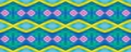 Ethnic Seamless Decoration. Geometric Texture. African Wax Pattern. Multicolor Motif. African Dots Batik