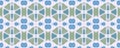 Kaleidoscope Seamless Design. Blue Bohemian Blue Decoration. Dots Tile. Geometric Tapestry. Ethnic Geo Boho.