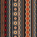 Ethnic seamless pattern. Australian traditional geometric ornament