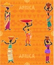 Ethnic seamless pattern background . Africa theme. Design for poster, card, invitation, placard brochure flyer