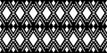 Ethnic seamless pattern black and white colors with geometric symbol ancient drawing background for fashion textile print vector Royalty Free Stock Photo