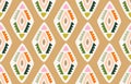 Ethnic seamless pattern. Bohemian fashion. Folklore style. Vector geometric Tribal traditional background.