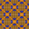 Ethnic seamless pattern. Cloth Kente Royalty Free Stock Photo