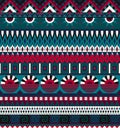 Ethnic seamless pattern. Geometric tribal ornament. Folk style. Colorful abstract background Royalty Free Stock Photo