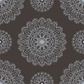 Ethnic seamless pattern. Lace pattern design. Hand drawn vector background.