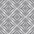 Ethnic seamless pattern. Tribal line print in african, mexican, american, indian style. Geometric boho background Royalty Free Stock Photo