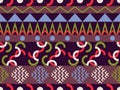 Ethnic seamless pattern. Tribal textiles, hippie fashion style for fabric, clothing and wallpaper. Vector