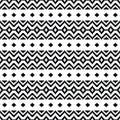 Ethnic seamless stripe pattern. Abstract geometric tribal pixel style. Royalty Free Stock Photo