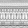 Ethnic seamless stripe pattern. Vector illustration for your cute design.