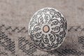 Ethnic silver ring Royalty Free Stock Photo