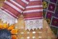 Ethnic Slavic embroidered towels Belarusian or Ukrainian