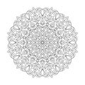 Ethnic Style adult mandala coloring book page for kdp book interior Royalty Free Stock Photo