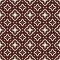 Ethnic style seamless pattern with floral motif. Outline abstract background. Tribal ornament. Royalty Free Stock Photo