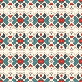 Ethnic style seamless pattern. Native americans abstract background. Tribal motif. Boho chic digital paper