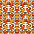 Ethnic style seamless pattern with repeated diamonds. Native americans background. Tribal motif. Eclectic wallpaper.