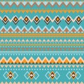 Ethnic styled rows in blue Savanne theme