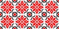 Ethnic traditional seamless pattern. Embroidery on fabric. Patchwork texture. Weaving. Folk motif.