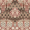 Ethnic tribal carpet, plaid pattern fabric wrapping, floor tile Royalty Free Stock Photo