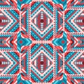 Ethnic tribal colorful seamless pattern aztec style Royalty Free Stock Photo