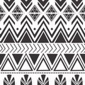 Ethnic tribal hand drawn navajo seamless pattern motifs colorful design vector ready for fashion textile print Royalty Free Stock Photo